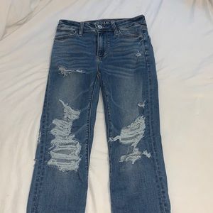 AMERICAN EAGLE next level stretch ripped jeans